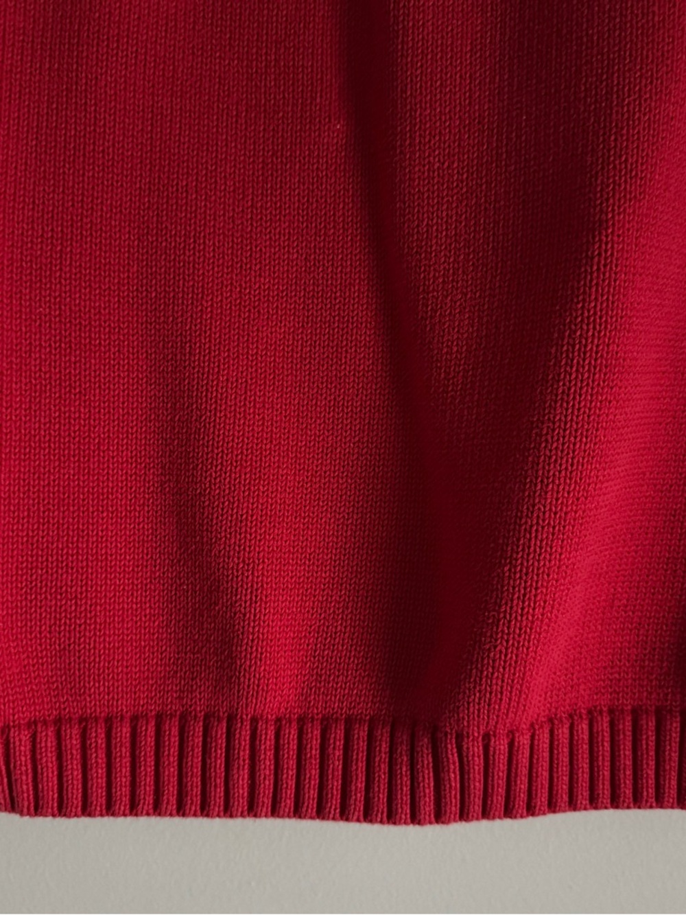 Vintage 90’s Lands’ End Red V-Neck Pullover Sweater Vest Size Large 42-44 - Picture 7 of 8
